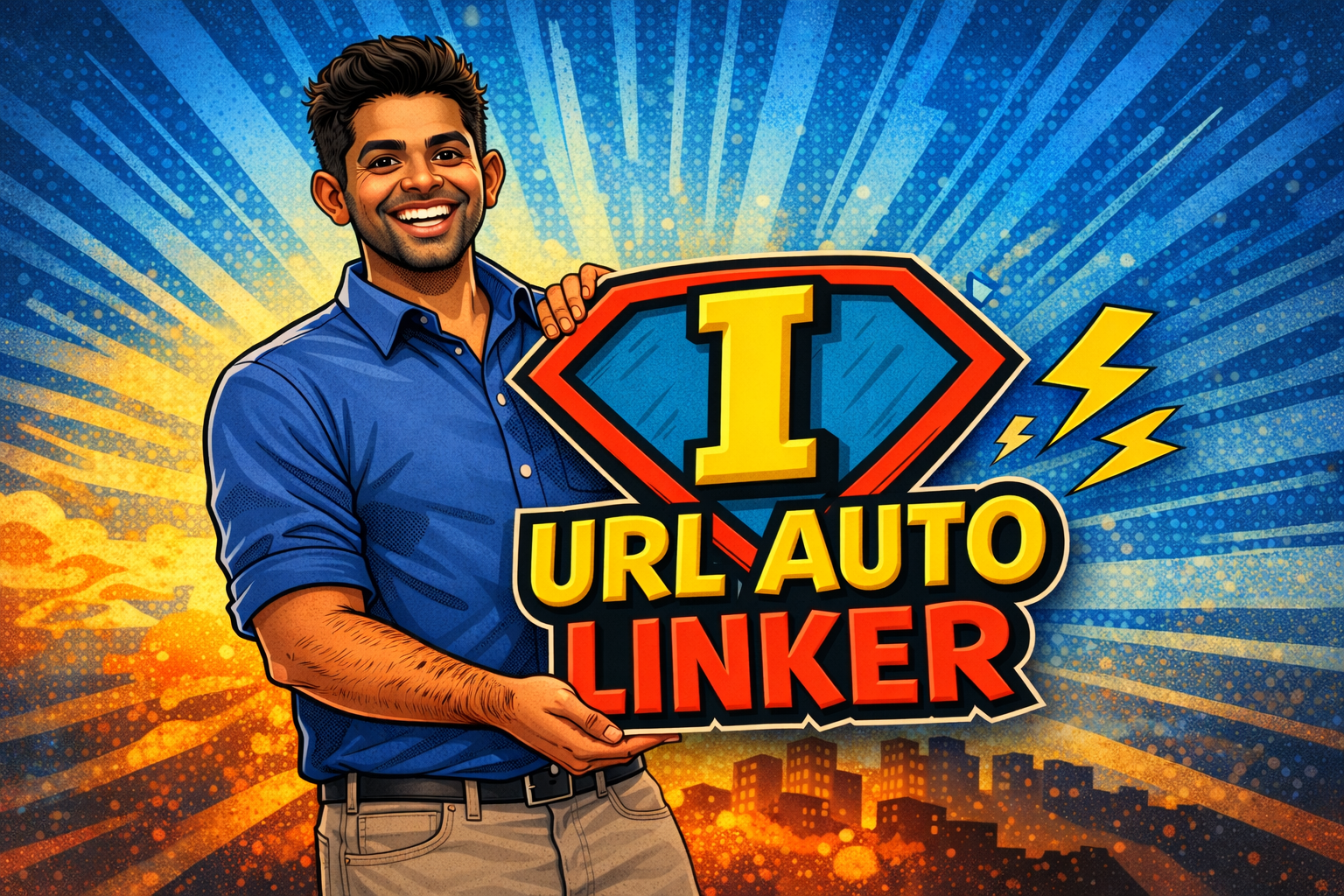 URL Auto Linker superhero banner